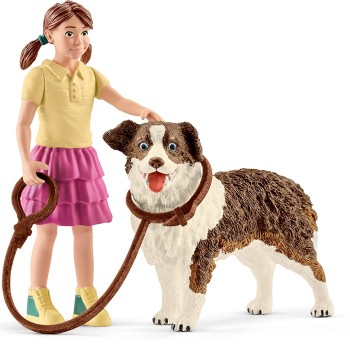 Schleich 42376 - Dog Kennel with Australian Shepherd - Farm World