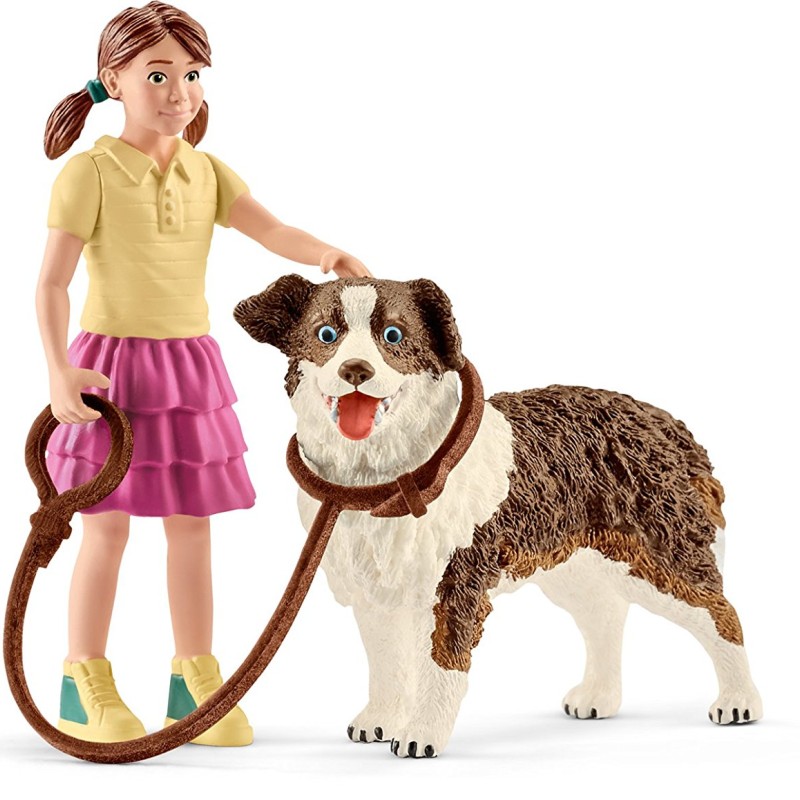 Schleich 42376 - Dog Kennel with Australian Shepherd - Farm World