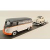 Schuco 452033400 Volkswagen VW T1 with Trailer and VW Beetle Herbie No 53 - Scale 1:64