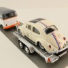 Schuco 452033400 Volkswagen VW T1 with Trailer and VW Beetle Herbie No 53 - Scale 1:64