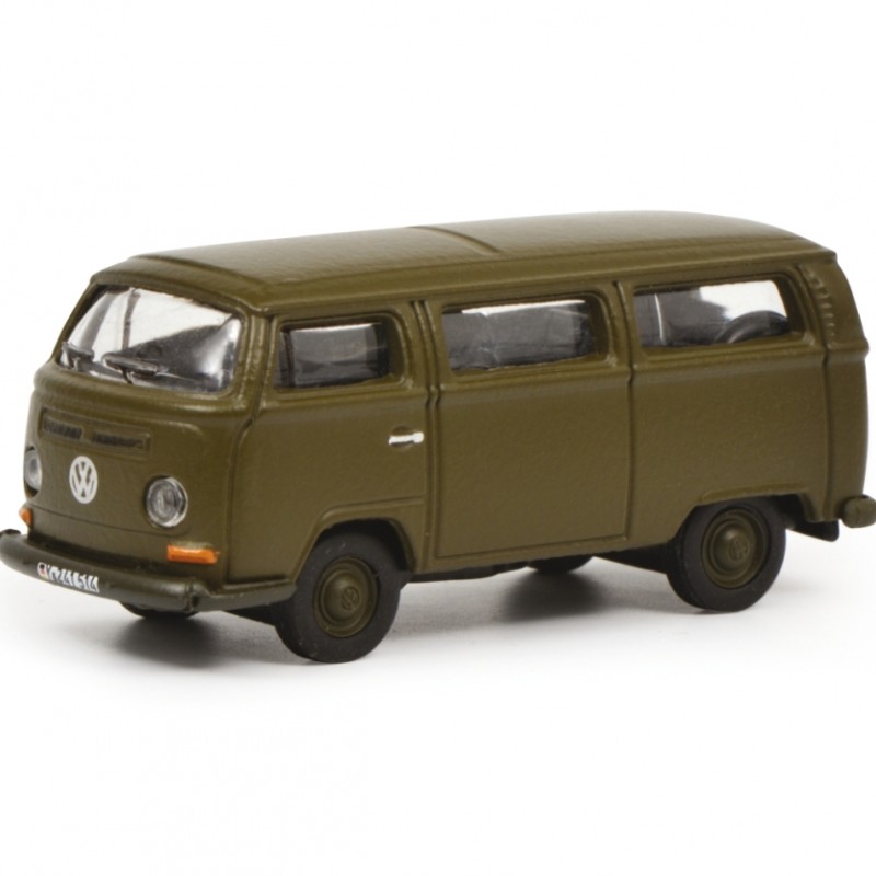 Schuco 452636500 Volkswagen VW T2 Bus Bundeswehr Military Scale H0 1:87