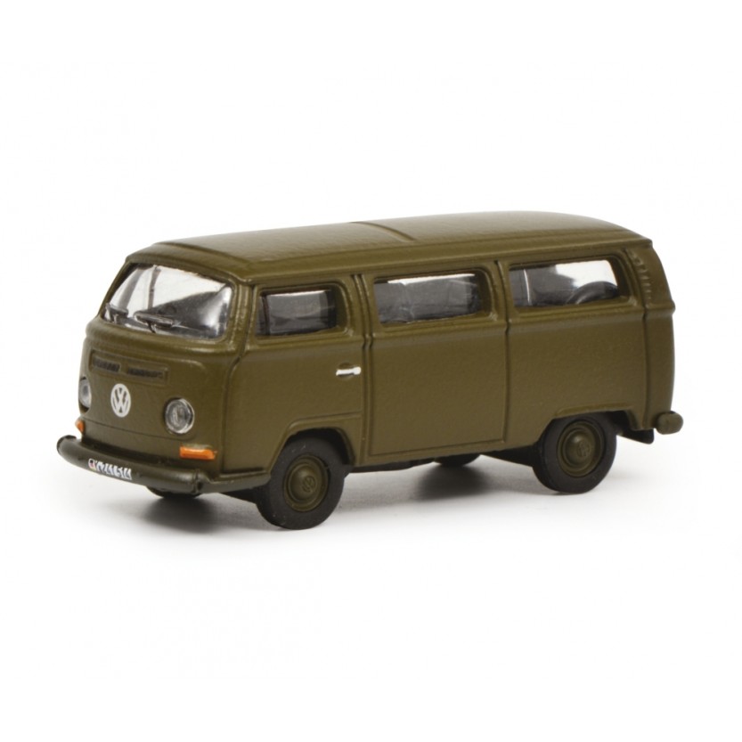 Schuco 452636500 Volkswagen VW T2 Bus Bundeswehr Military Scale H0 1:87