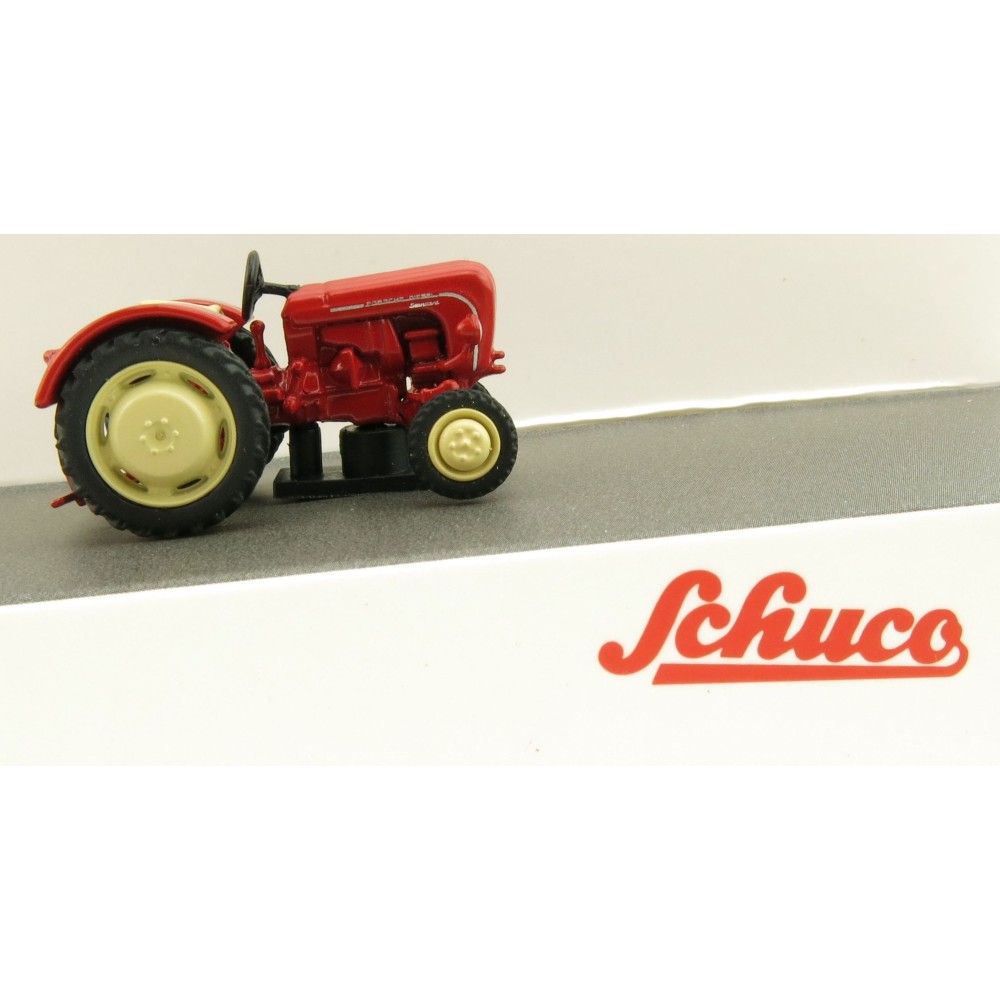 Schuco 452641500 Red Porsche Standard Diesel Tractor - H0 Scale 1:87