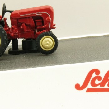 Schuco 452641500 Red Porsche Standard Diesel Tractor - H0 Scale 1:87
