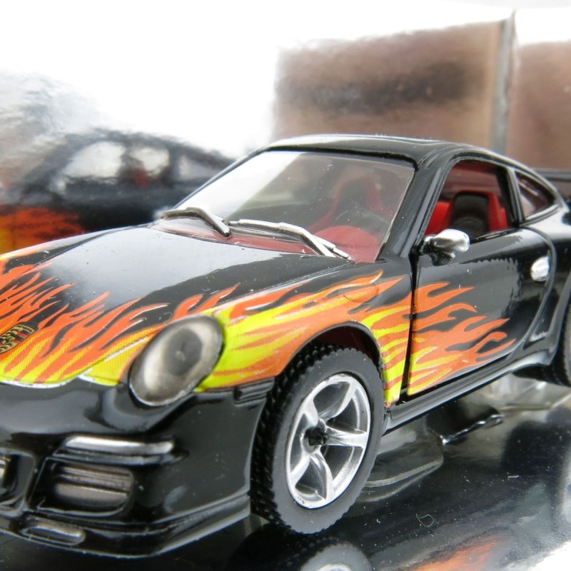 Siku 1006 Porsche 911 Blackline Flames - Scale 1:55