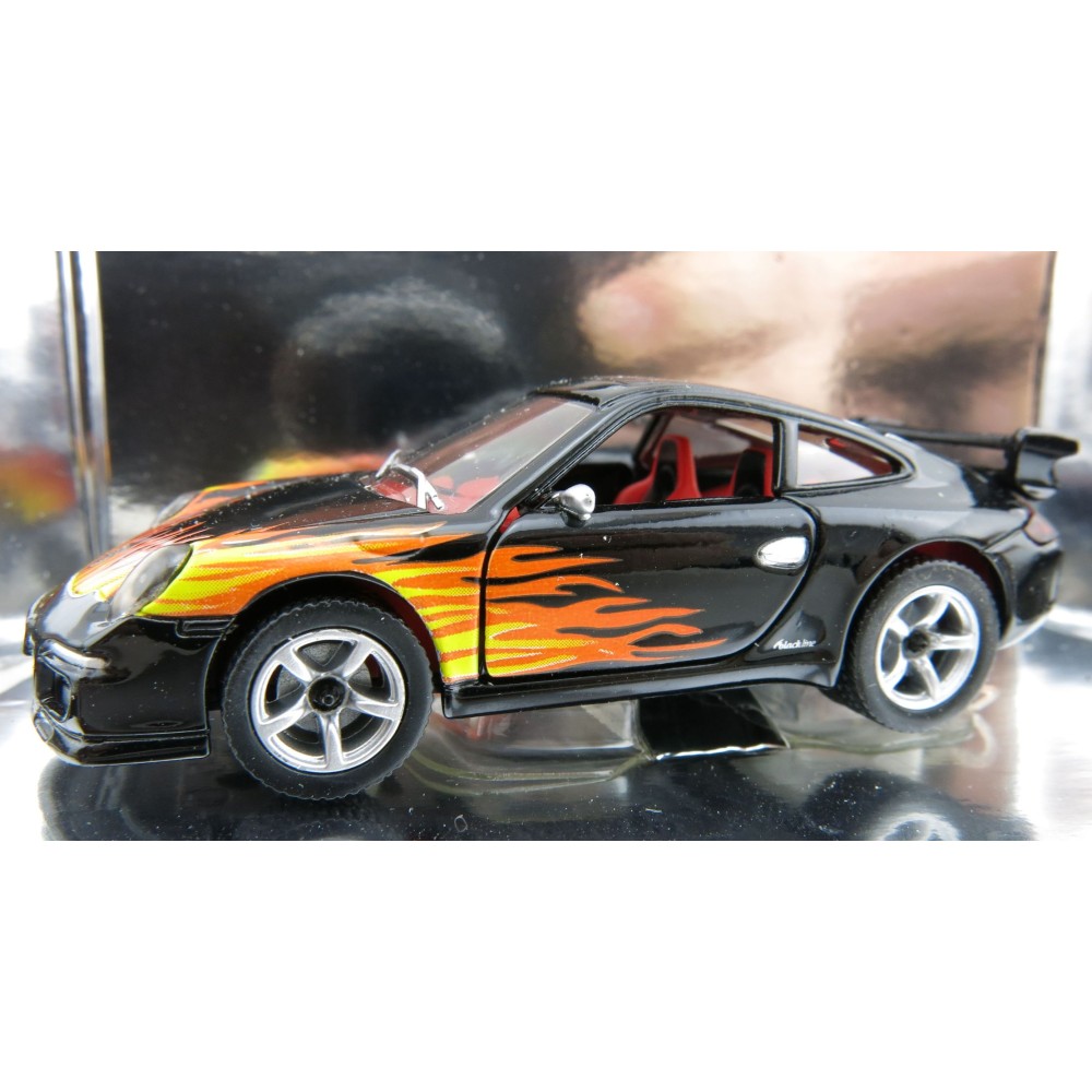 Siku 1006 Porsche 911 Blackline Flames - Scale 1:55