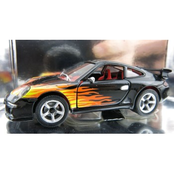 Siku 1006 Porsche 911 Blackline Flames - Scale 1:55