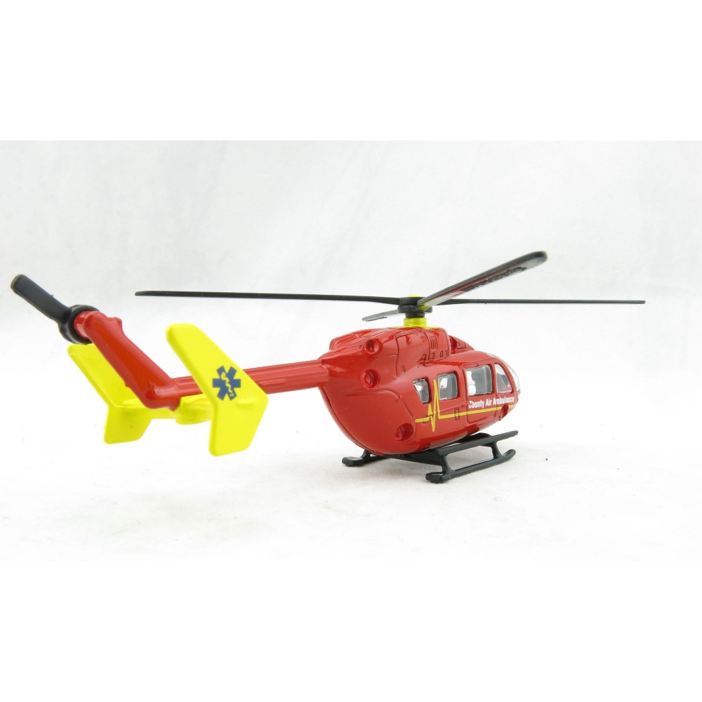 Siku 1647 Country Air Ambulance Eurocopter Helicopter - H0 Scale 1:87