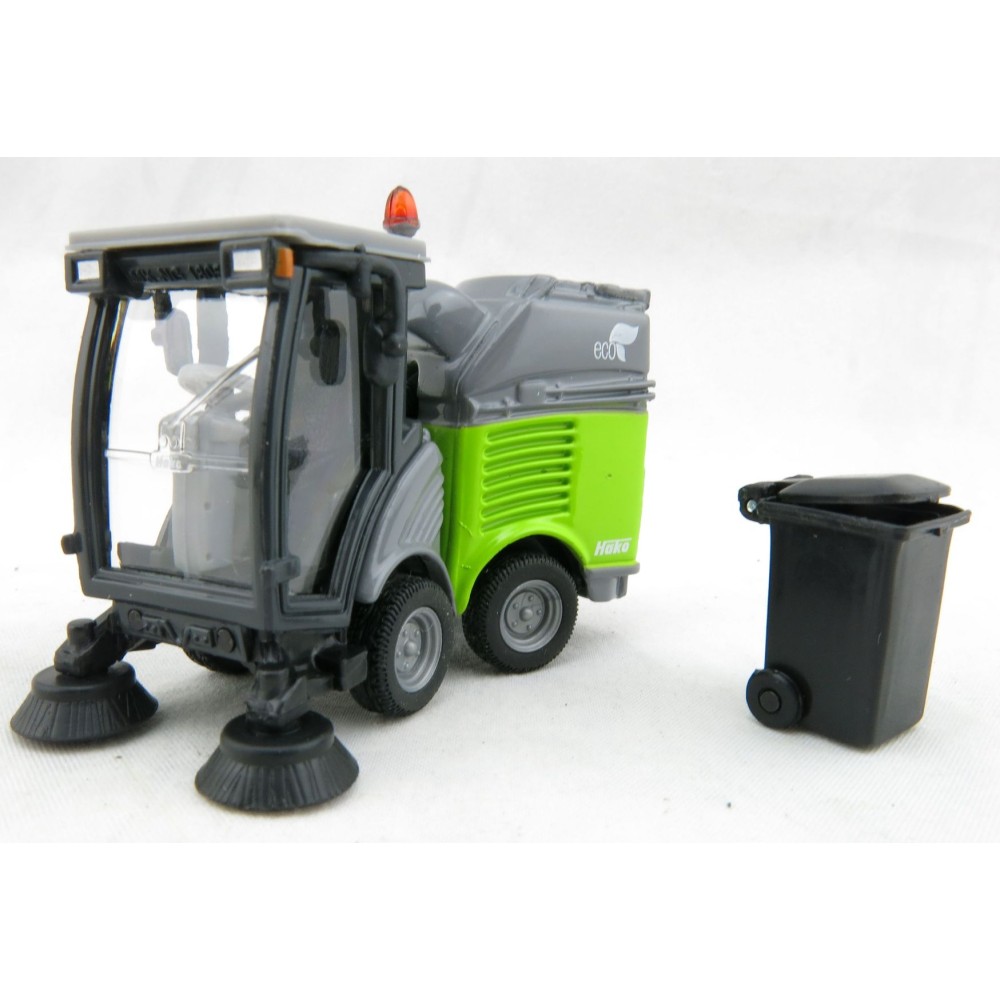 Siku 2936 - Hako Mini Road Sweeper Green Lastest Version - 1:50 Scale