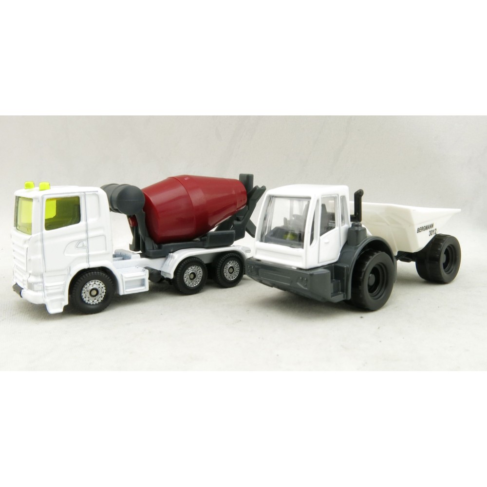Siku 1692 - Construction Set Scania Concrete Mixer and Bergmann Dumper