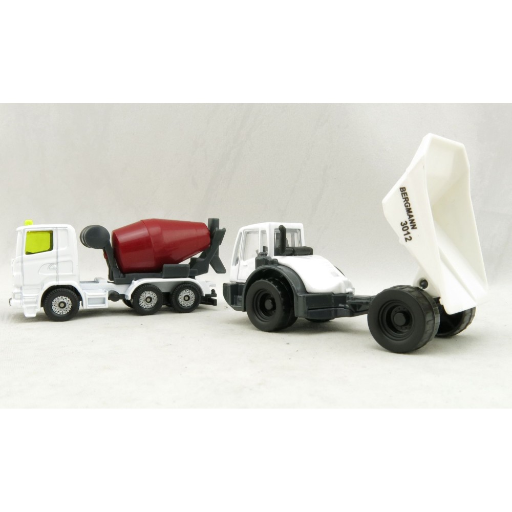 Siku 1692 - Construction Set Scania Concrete Mixer and Bergmann Dumper