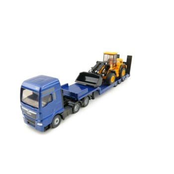 Siku 1790 - MAN TGX XXL Truck with Low Loader and JCB 457 Wheeled Loader  - Scale 1:87 