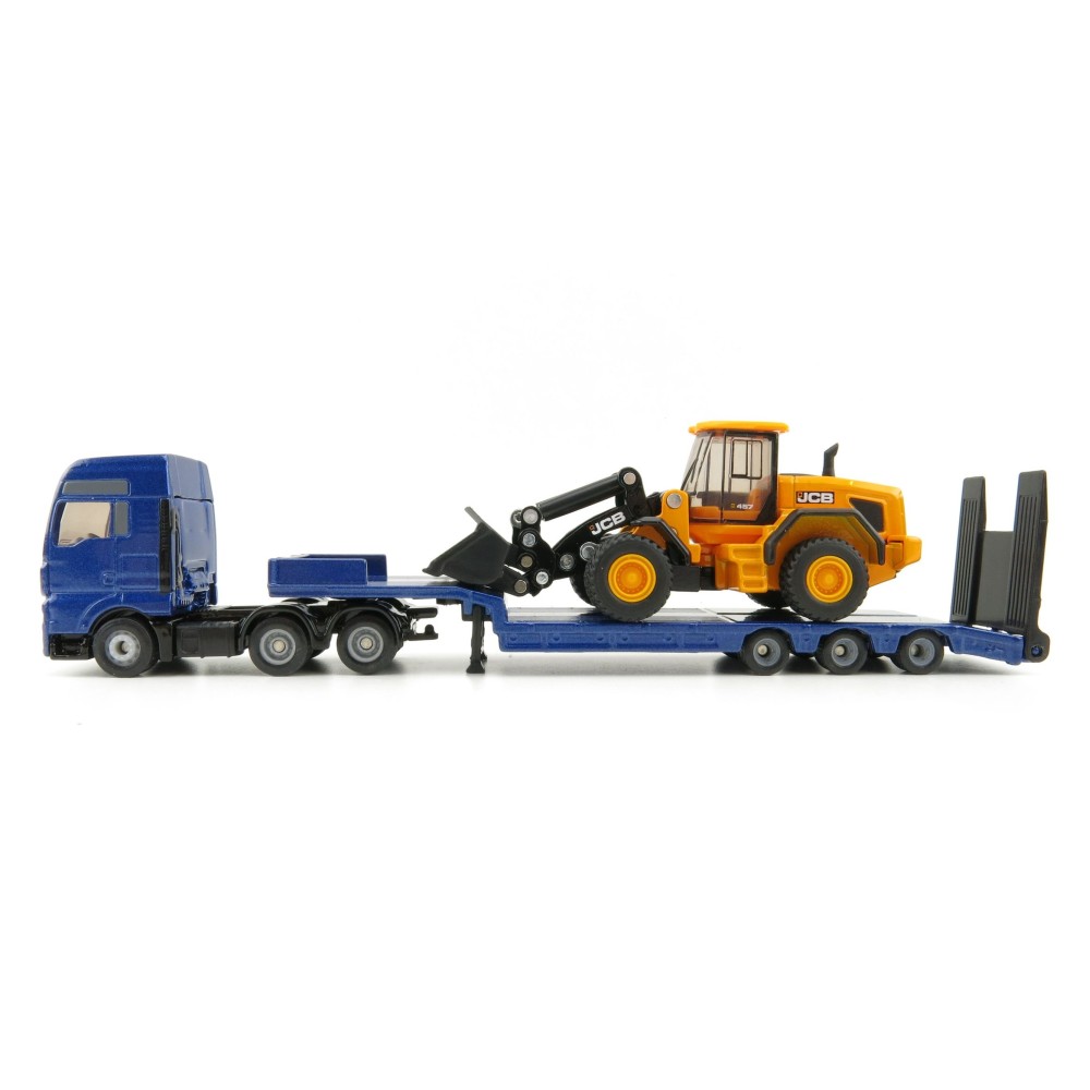 Siku 1790 - MAN TGX XXL Truck with Low Loader and JCB 457 Wheeled Loader  - Scale 1:87 