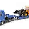 Siku 1790 - MAN TGX XXL Truck with Low Loader and JCB 457 Wheeled Loader  - Scale 1:87 