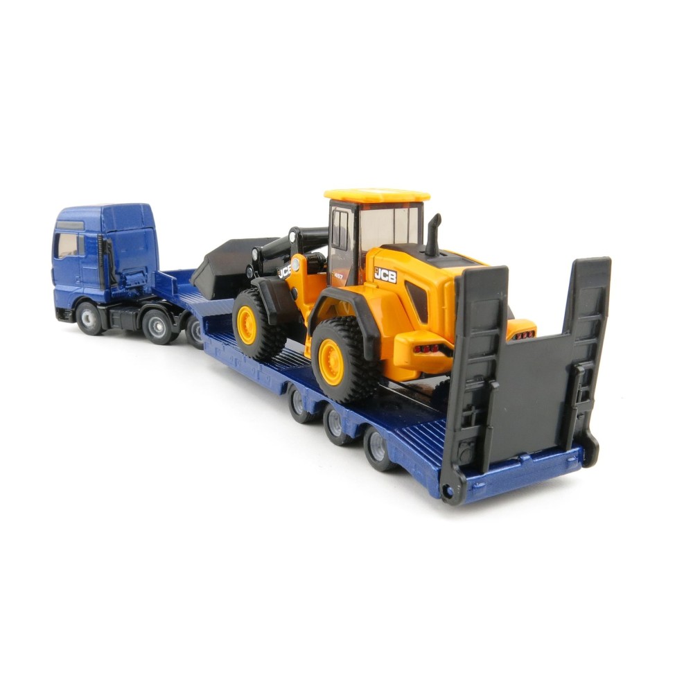 Siku 1790 - MAN TGX XXL Truck with Low Loader and JCB 457 Wheeled Loader  - Scale 1:87 