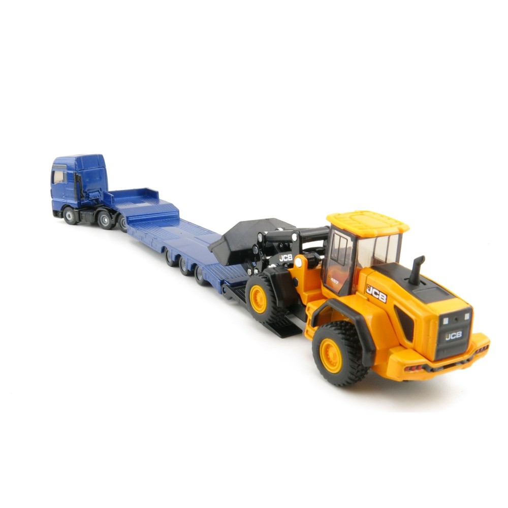 Siku 1790 - MAN TGX XXL Truck with Low Loader and JCB 457 Wheeled Loader  - Scale 1:87 