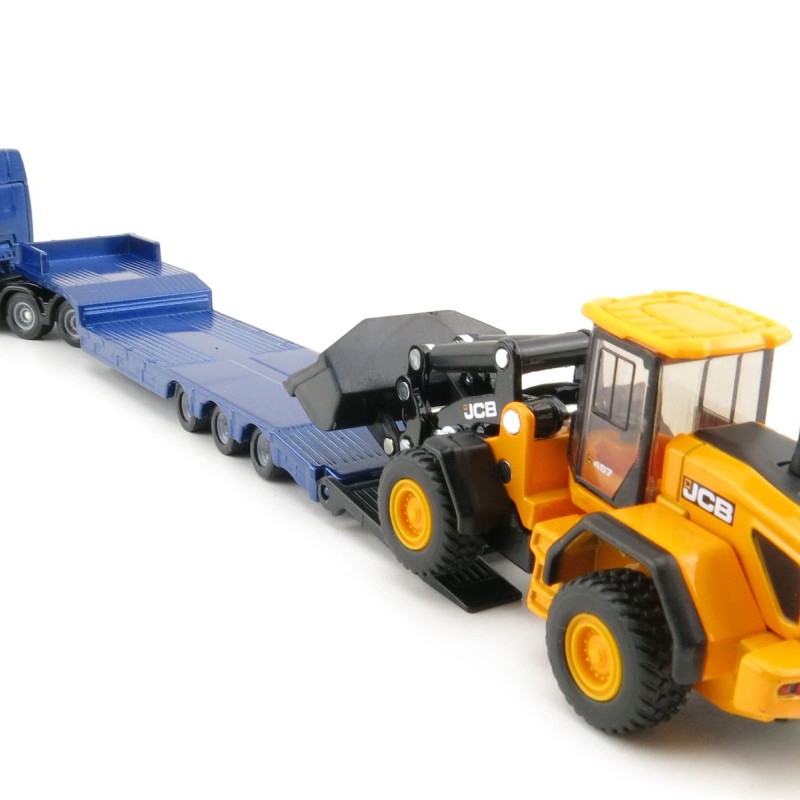 Siku 1790 - MAN TGX XXL Truck with Low Loader and JCB 457 Wheeled Loader  - Scale 1:87 