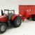 Siku 1844 - Massey Ferguson MF8480 Tractor with Krampe Trailer - Scale 1:87