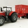 Siku 1844 - Massey Ferguson MF8480 Tractor with Krampe Trailer - Scale 1:87