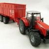 Siku 1844 - Massey Ferguson MF8480 Tractor with Krampe Trailer - Scale 1:87