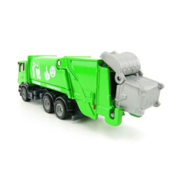 Siku 1890 - Scania Faun Rufuse Lorry Garbage Truck Green - Scale 1:87