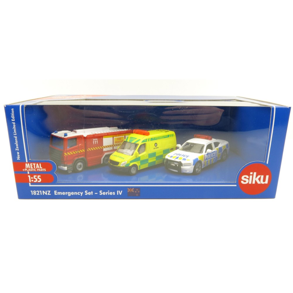 Siku 1821 NZ Emergency Set IV - Fire Service St Johns Police