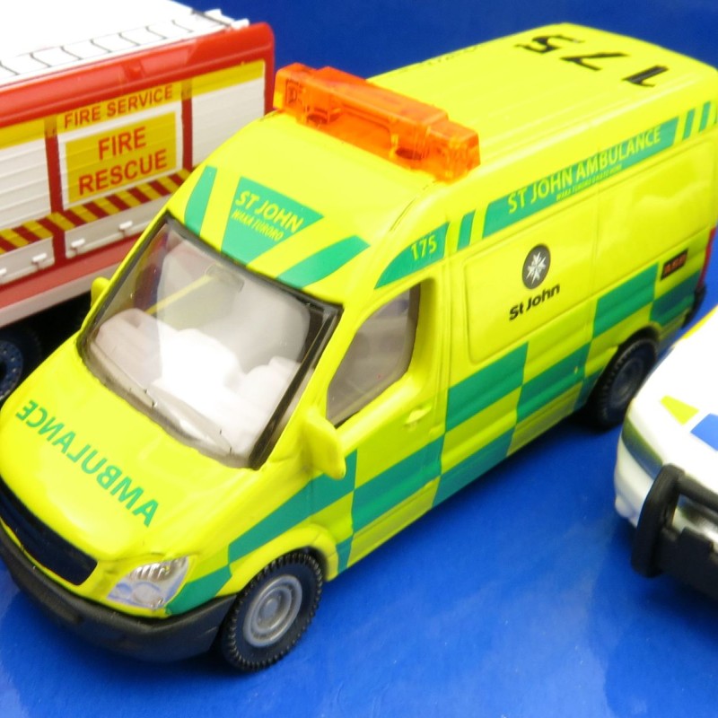 Siku 1821 NZ Emergency Set IV - Fire Service St Johns Police