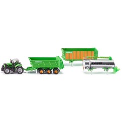 Siku 1848 - Deutz Agrotron X720 Tractor with Joskin Cargo  trailer set - Scale  1:87