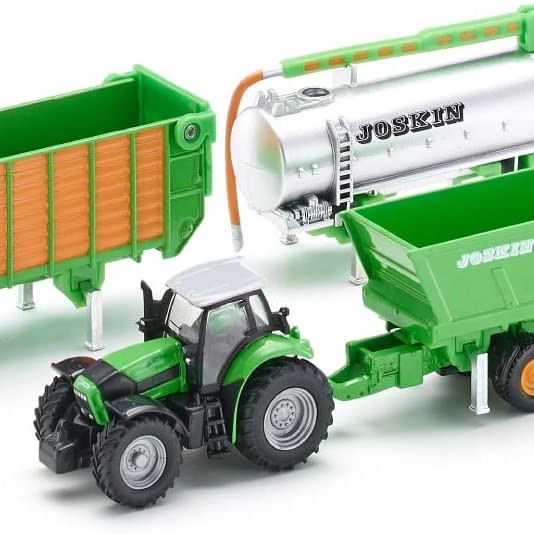 Siku 1848 - Deutz Agrotron X720 Tractor with Joskin Cargo  trailer set - Scale  1:87