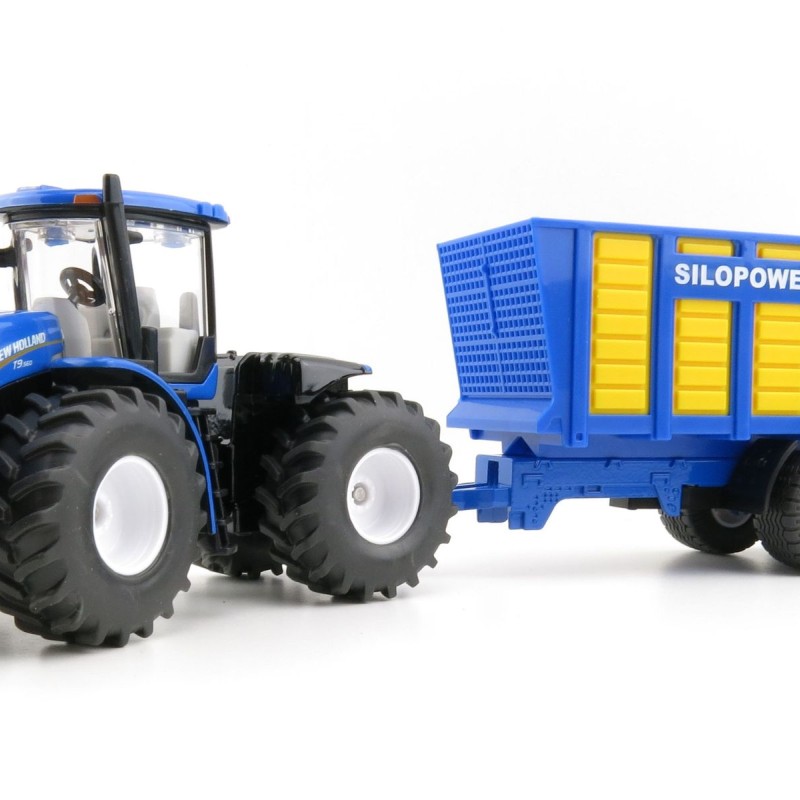 Siku 1947 - New Holland T9.560 Tractor with Silage Trailer - Scale 1:50