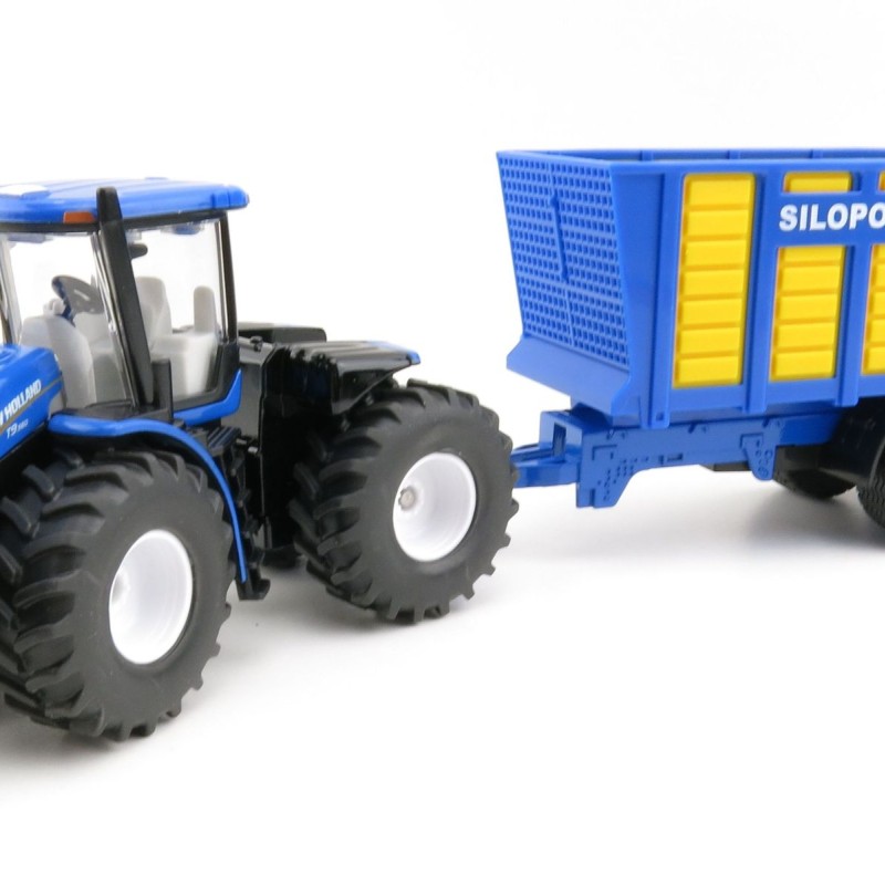 Siku 1947 - New Holland T9.560 Tractor with Silage Trailer - Scale 1:50