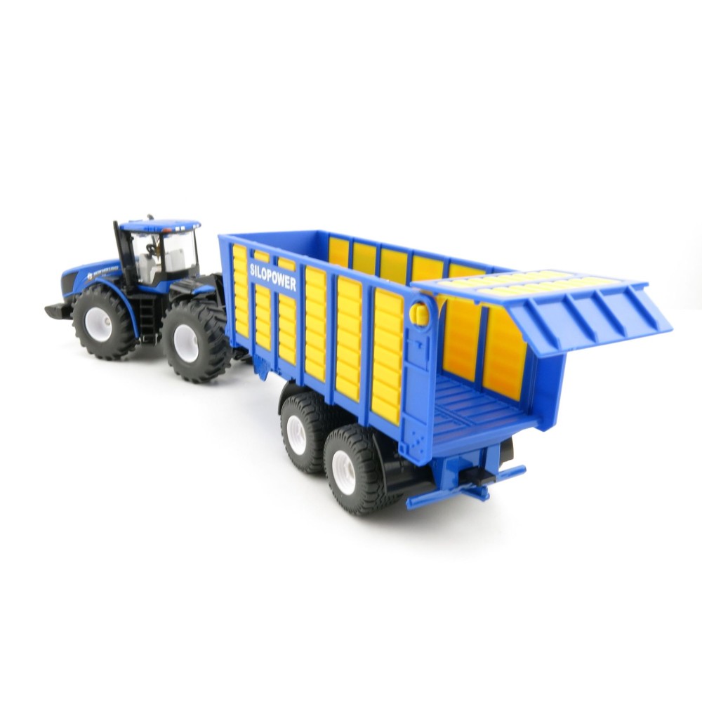 Siku 1947 - New Holland T9.560 Tractor with Silage Trailer - Scale 1:50