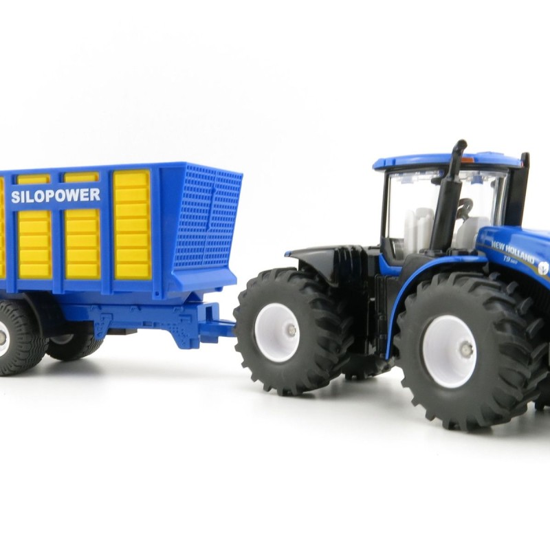 Siku 1947 - New Holland T9.560 Tractor with Silage Trailer - Scale 1:50