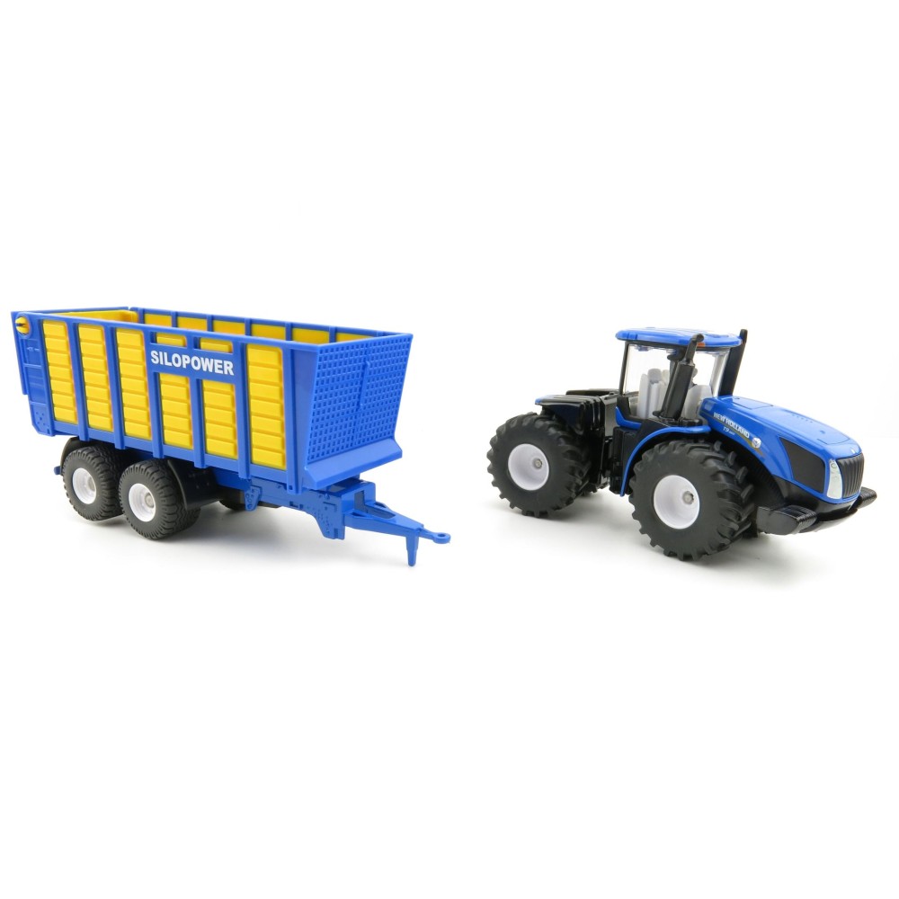 Siku 1947 - New Holland T9.560 Tractor with Silage Trailer - Scale 1:50