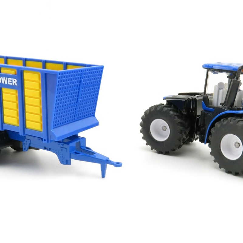 Siku 1947 - New Holland T9.560 Tractor with Silage Trailer - Scale 1:50