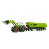 Siku 1949 - Claas Axion 950 Tractor with Frontloader,Dolly and Fliegl Tipping Trailer -Scale 1:50