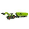 Siku 1949 - Claas Axion 950 Tractor with Frontloader,Dolly and Fliegl Tipping Trailer -Scale 1:50