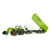 Siku 1949 - Claas Axion 950 Tractor with Frontloader,Dolly and Fliegl Tipping Trailer -Scale 1:50
