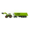 Siku 1949 - Claas Axion 950 Tractor with Frontloader,Dolly and Fliegl Tipping Trailer -Scale 1:50