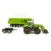 Siku 1949 - Claas Axion 950 Tractor with Frontloader,Dolly and Fliegl Tipping Trailer -Scale 1:50
