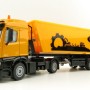 Siku 3537 - Mercedes Benz Actros Transporter with Fleigl Tipping Dump Trailer - Scale 1:50