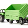 Siku 1606 - Deutz Agrotron 265 Tractor with Fortuna 4-Wheel Trailer