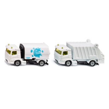 Siku 1687 - Municipal Set Volvo FX Road Sweeper and Garbage Truck