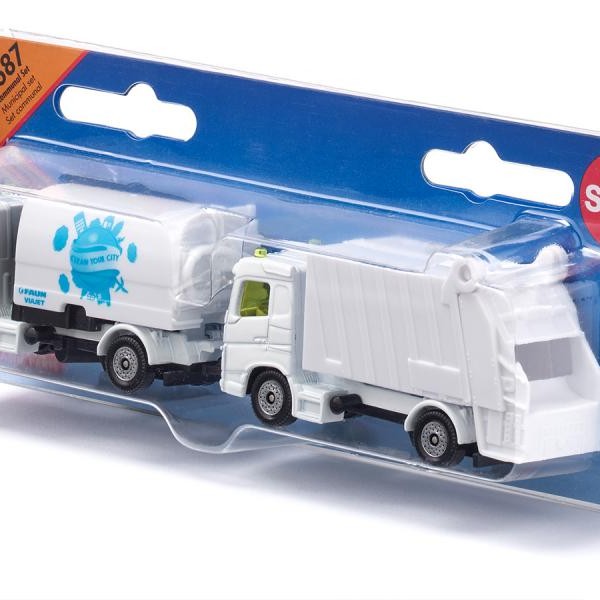 Siku 1687 - Municipal Set Volvo FX Road Sweeper and Garbage Truck