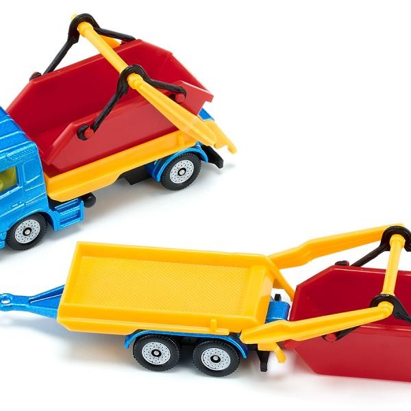 Siku 1695 - Volvo FX Skip Bin Truck with Skip Bin Trailer