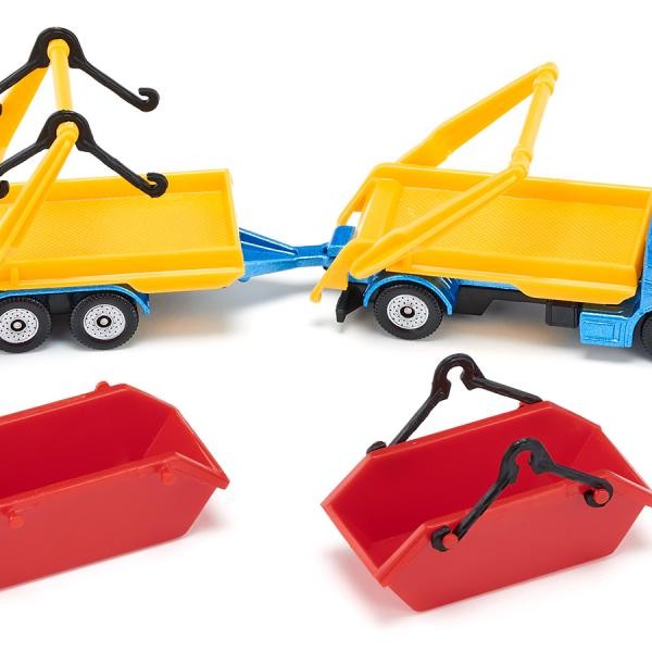 Siku 1695 - Volvo FX Skip Bin Truck with Skip Bin Trailer