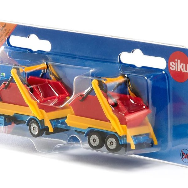 Siku 1695 - Volvo FX Skip Bin Truck with Skip Bin Trailer