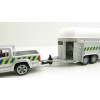 Siku 2310 888 00 - VW Amarok Pick-Up with Horse Trailer - Horse Ambulance - 1:55