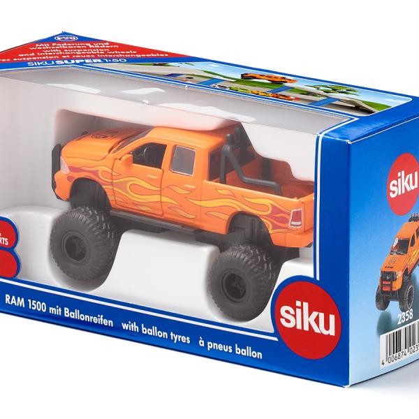 Siku 2358 - Dodge RAM 1500 with Balloon Tyres Monster Truck - 1:50 Scale