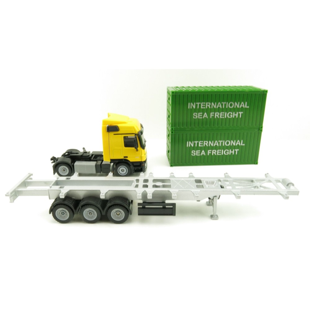 Siku 3921 Mercedes Benz Actros Truck with Container trailer - Scale 1:50